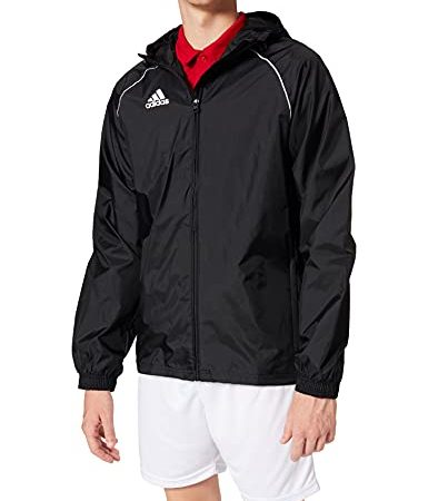 adidas CORE18 RN JKT Jacket Homme, Noir/Blanc, M