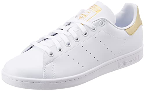 adidas Stan Smith, Sneaker Femme, FTWR White FTWR White Gold Met, 40 2/3 EU