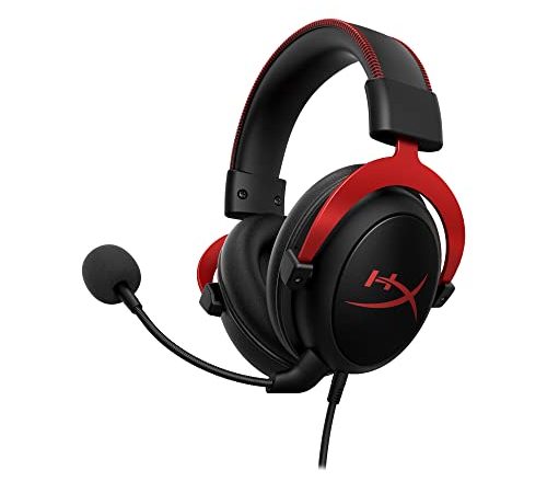 HyperX KHX-HSCP-RD Cloud II - Casque Gaming avec Micro pour PC/PS4/Mac, Rouge