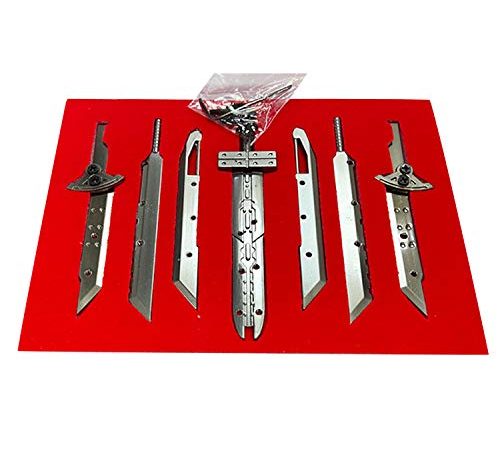 I3C 7PCS Final Fantasy 17 Sword Claude Full SetCollector Dernière Illusion Cosplay Accessoires pour Homme Femme Anime Fans (Noir)