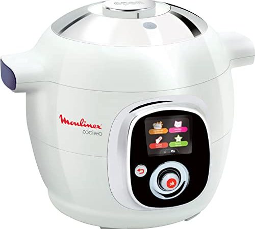 Moulinex Cookeo Multicuiseur intelligent, 6 L, 1200 W, 100 recettes préprogrammées, Jusqu'à 6 personnes, 6 modes de cuisson, Guide pas à pas, Facile à utiliser CE704110