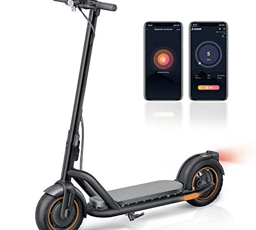 NAVEE N65 Trottinette Électrique Pliable, Scooter électrique Pliant 10 Pouces, Batterie 48V 12.5Ah, Trotinette Electrique Adulte Pliable, APP Control Rapide Portable Navettage Urban