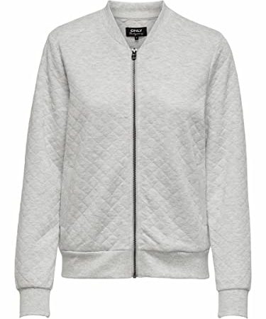 ONLY Sweat-shirt pour femme Bomber, Crème, S