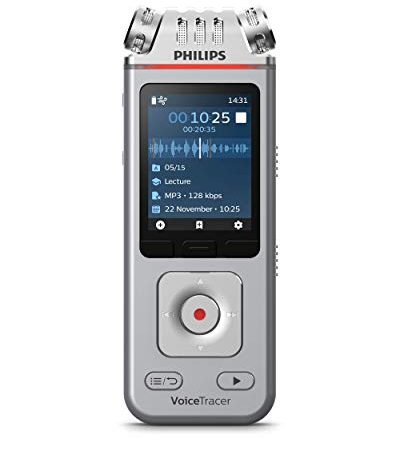 Philips Enregistreur Voicetracer audio pour enregistrer Des Cours, Conférences, Interviews, Notes ou Conversations DVT4110