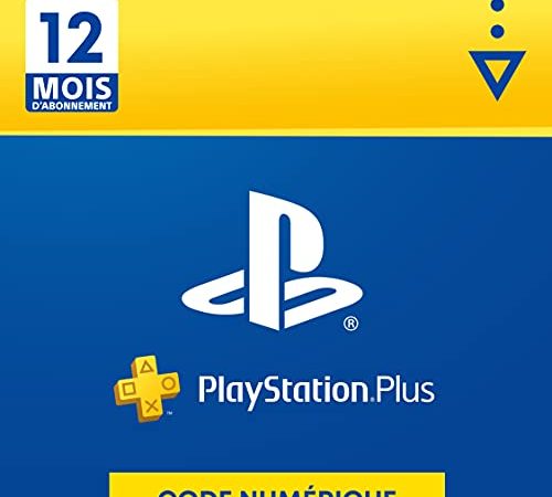 Sony PlayStation Plus, Carte d’abonnement de 12 mois, Code jeu à télécharger, Compte français