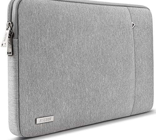 TECOOL Housse Ordinateur Portable 14 Pochette de Protection Sacoche pour Lenovo Thinkpad HP Pavilion elitebook ASUS Dell Acer Chromebook 14 Pouces Surface Laptop 3 15" Notebook , Gris