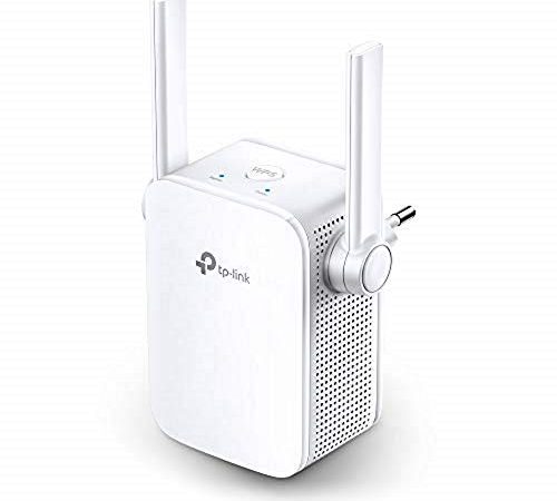 TP-Link Amplificateur WiFi N300 Mbps(TL-WA855RE), Répéteur WiFi, WiFi Booster, 1 Port Ethernet, jusqu'à 90㎡, Compatible avec Toutes Les Box Internet