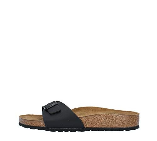 Birkenstock Original Madrid Birko Flor etroit (pour pied fin), , Black, 040793 37,0