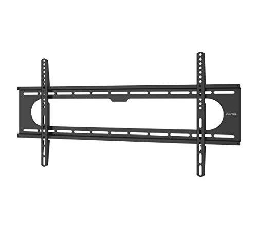 Hama Support mural TV FIX "Strong" ultra plat pour TV écran plat entre 94 cm et 229 cm (37" à 90"), jusqu'à 100 kg de charge supportée, VESA 800x400, Noir