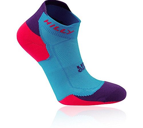 Hilly Lite Cushion Chaussette Running Femme Bleu/Rose/Violet FR : M (Taille Fabricant : 39.5-42.5)