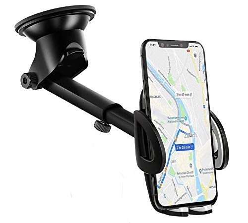 IZUKU Support Telephone Voiture Tableau de Bord [2 en 1] Rotation 360° Universel Support Portable Voiture Ventouse pour Pare-Brise