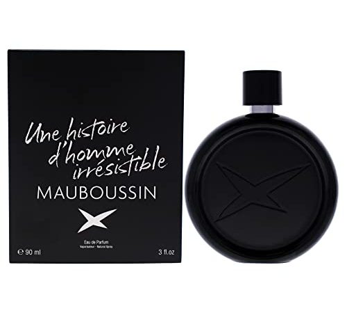 Mauboussin - Eau de Parfum Homme - Une Histoire d'Homme Irrésistible - Senteur Boisée Frais - 90ml