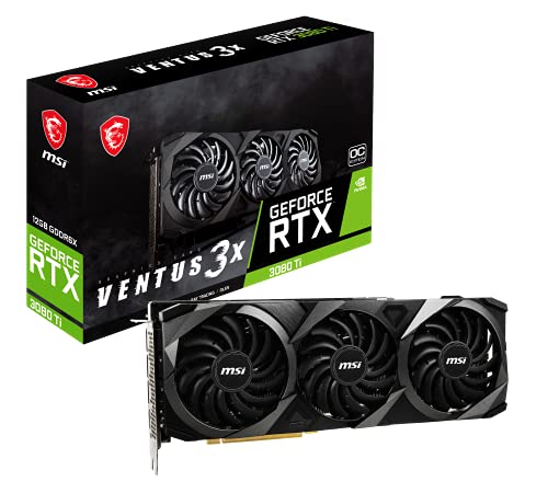 MSI GeForce RTX 3080 Ti Ventus 3X 12G OC Carte Graphique NVIDIA 12 Go GDDR6X Noir