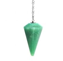 Pendule Cone 6 facettes Aventurine