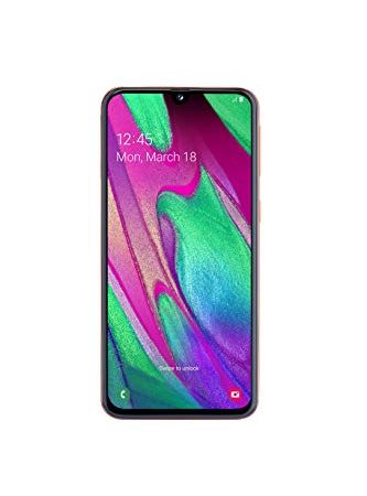 SAMSUNG Galaxy A40 - Smartphone Portable débloqué 4G (Ecran: 5, 9 Pouces - 64 Go - Double Nano-SIM - Android) - Corail - Version Française