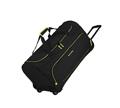 travelite Sac de Voyage à Roulettes à 2 Roulettes, Taille L, Série de Bagages Basics Fresh : Sac de Voyage à Roulettes au Design Sportif, 71 Cm, 89 Litres, Noir