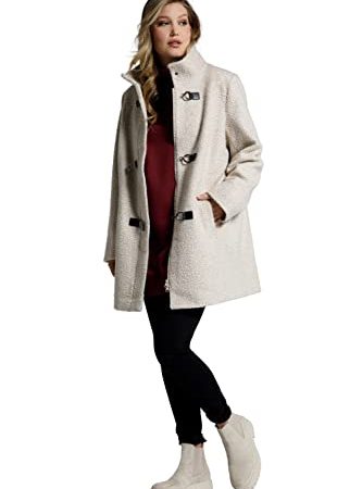 Ulla Popken Mantel Manteau, Dry Sand, 46/48 Femme