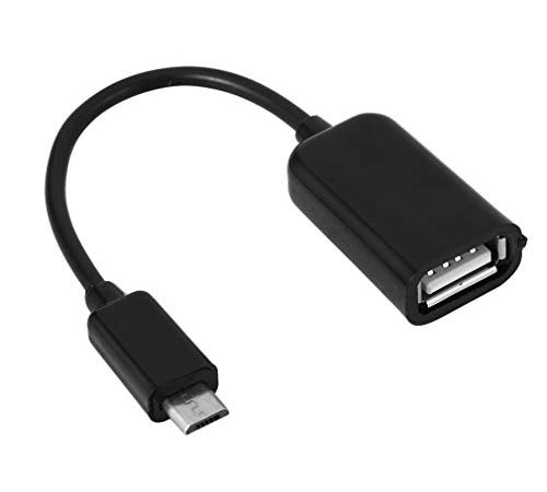 Micro Usb mâle à Usb femelle Convertisseur Otg Câble adaptateur pour Google Nexus 7 Noir