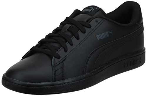 PUMA Puma Smash v2 L Baskets Mixte, Puma Noir Puma Noir, 44 EU