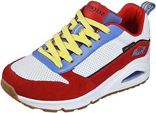 Skechers womens Skecher Street Women's Uno-universtar Bt21 Sneaker, White Red, 6.5 US