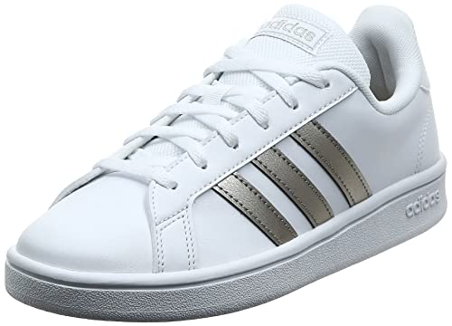 adidas Femme Grand Court Base Baskets, Ftwbla Metpla Ftwbla, 38 2/3 EU