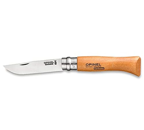 Couteau lame acier carbone Opinel - n°8 - Longueur lame 8,5 cm