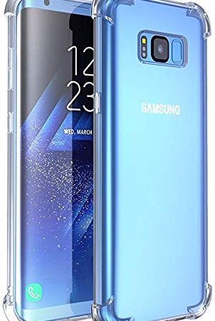 GANAN Coque Compatible avec Samsung Galaxy S8, Étui de Protection Bumper Antichoc, Transparente (S8)