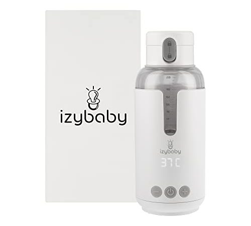 izybaby Nomad,Chauffe Biberon Portable/Voiture,Température Réglable,Charge USB,Chauffe Lait Maternel