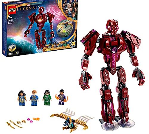 LEGO 76155 Marvel Les Éternels dans l’Ombre d’Arishem, Kit de Construction Super-Héros pour Enfants dès 7 Ans