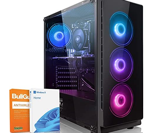 Megaport PC Gamer Platin AMD Ryzen 5 3600 6X 3,60 GHz • Windows 11 • Nvidia GeForce GTX1660 Super 6Go • 16Go 3200MHz DDR4 • 240Go SSD • 2To HDD • WiFi • Unité Centrale Ordinateur de Bureau