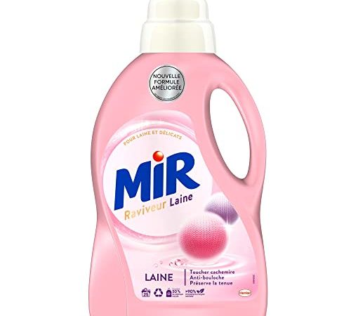 Mir Laine & Délicats – 25 Lavages (1,5L) – Lessive Liquide Spéciale Vêtements en Laine & Textiles Délicats