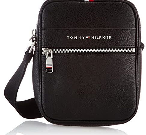 Tommy Hilfiger Homme Mini Croisé en Nylon Surélevé Reporter, Schwarz, M EU