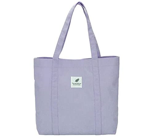 Tote Bags Vierges Imprimée Tote Bags Vierges Rentable Durable Toile de Tote Bags Sac à Provisions en Toile écologique Tote Bags Femmes Eco Grand Fourre Tote Bags Faire du Shopping Voyager L'école