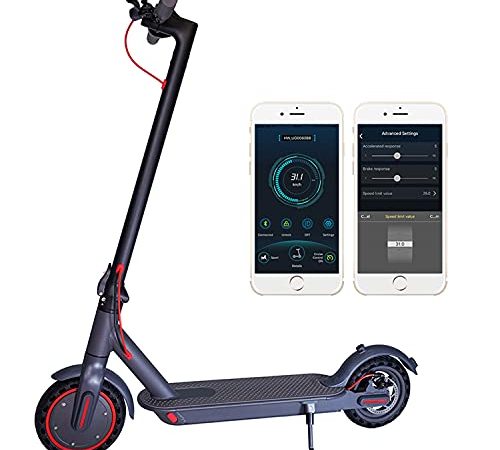 Trotinette Electrique Adulte Pliable Scooter électrique, 30km Autonomie, 3 Niveaux de Vitesse, APP Control Rapide Portable Navettage Urban