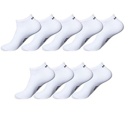 UMBRO Chaussette Homme Non-Glissante - Lot de 9 - Socquettes Sportswear Homme, Maille Aérée & Training, Blanc Taille 43/46