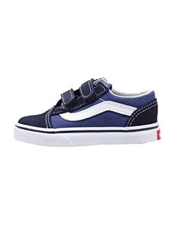 Vans Old Skool V, Chaussures Premiers Pas Garçon Unisex Kinder, Bleu (Navy), 25 EU