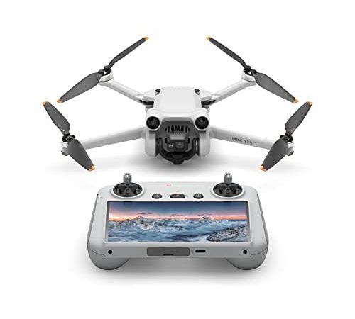 Dji Mini 3 Pro avec DJI Radiocommande - Drone Caméra Léger et Pliable avec Vidéo 4K/60Ips, Photo 48Mp, Temps de Vol de 34 Min, Détection d’Obstacles dans Trois Directions