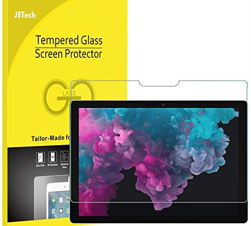 JETech Protection d'écran Compatible Microsoft Surface Pro 6 / Surface Pro (5ème Génération) / Surface Pro 4, Film de Protection en Verre Trempé