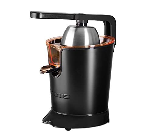 Taurus Easy Press 600 - Presse agrumes électrique levier professionnel 600W, Moteur à courant alternatif, 2 cônes pour tous les agrumes, 650ml, Filtre en inox, Amovible 924266000