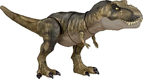 Jurassic World T-Rex Morsure Extrême, figurine dinosaure, jouet pour enfant dès 4 ans, HDY56
