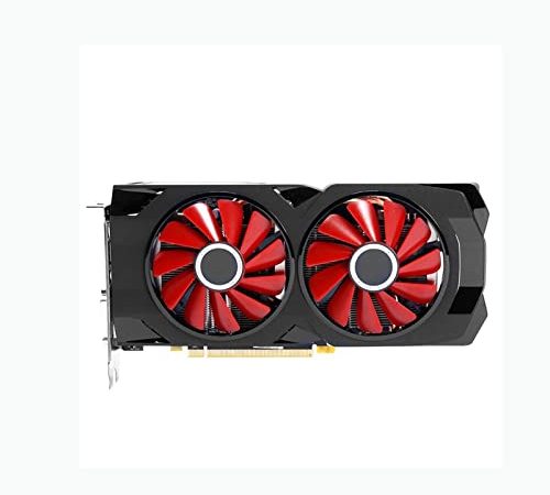 TOPOU Cartes Graphiques vidéo Fit for Xfx RX 570 8 Go Cartes Graphiques GPU AMD Radeon Rx570 8 Go Cartes D'écran Vidéo Pubg Bureau De Bureau Pc Carte De Jeu Informatique HDMI Pas Minier