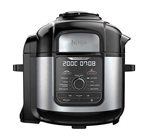 Ninja Foodi MAX [OP500EU] Multicuiseur 9-en-1, Technologie TenderCrisp, 7,5 L, 1760W, Noir (touches et commandes du produit en anglais)