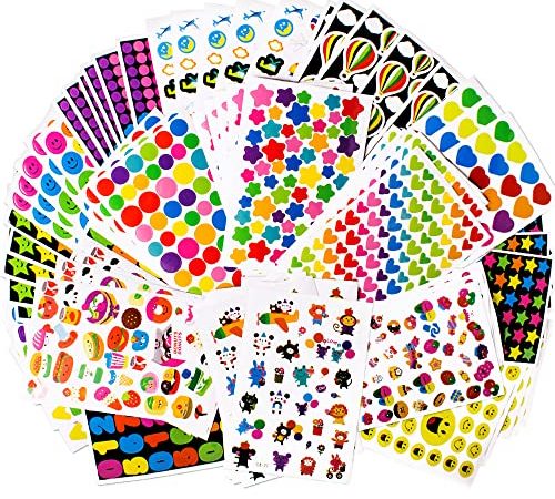 5000+ Gommettes Enfant Autocollants Stickers Colorés pour Scrapbooking DIY Cadeau