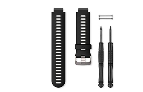 Garmin - Bracelet de Rechange pour Montres Forerunner 735XT - Silicone - Noir/Gris