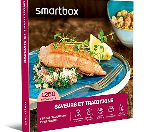 Smartbox - Coffret cadeau Saveurs et traditions - Idée cadeau gourmand - Un repas pour 2 personnes
