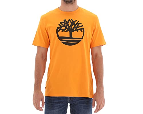 Timberland Kbec River Tree Tee T-Shirt, Orange foncé (Dark Cheddar), S Homme