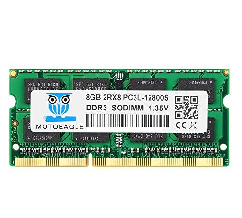 Motoeagle DDR3L-1600 SODIMM PC3L 12800S 8Go DDR3L 1600MHz 8GB PC3 12800S 204-Pin CL11 1.35V d'ordinateur Portable Mémoire RAM