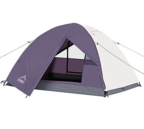 Gysrevi Tente de Camping 2-3 Personnes Camping Tente Ultra Légère Portable Tente de Dôme Facile à Installer pour Camping Randonnée