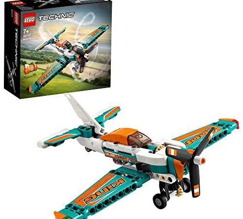 LEGO 42117 Technic Avion de Course, Jeu de Construction, Aérien, Aeroplane de Voltige, 2 en 1, Idée Cadeau, pour Garçons et Filles, 7 Ans et Plus