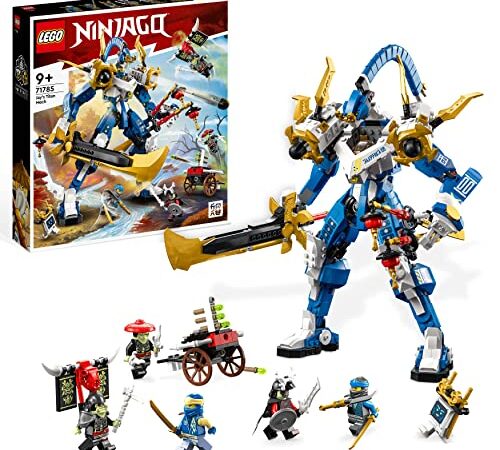 LEGO Ninjago 71785 Le Robot Titan de Jay, Grand Ensemble de Figurines, Jouet pour Enfants, Garçons et Filles avec 5 Minifigurines et Arbalète, Jeu 2023 - Multicolore